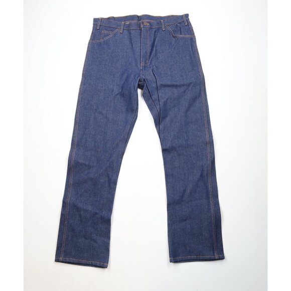 Deadstock Vintage Y2K Dickies Mens 40x34 Regular Fit Wide Leg Denim Jeans Indigo